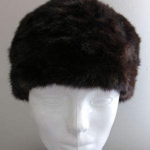 Cecile Mink Vintage Hat
